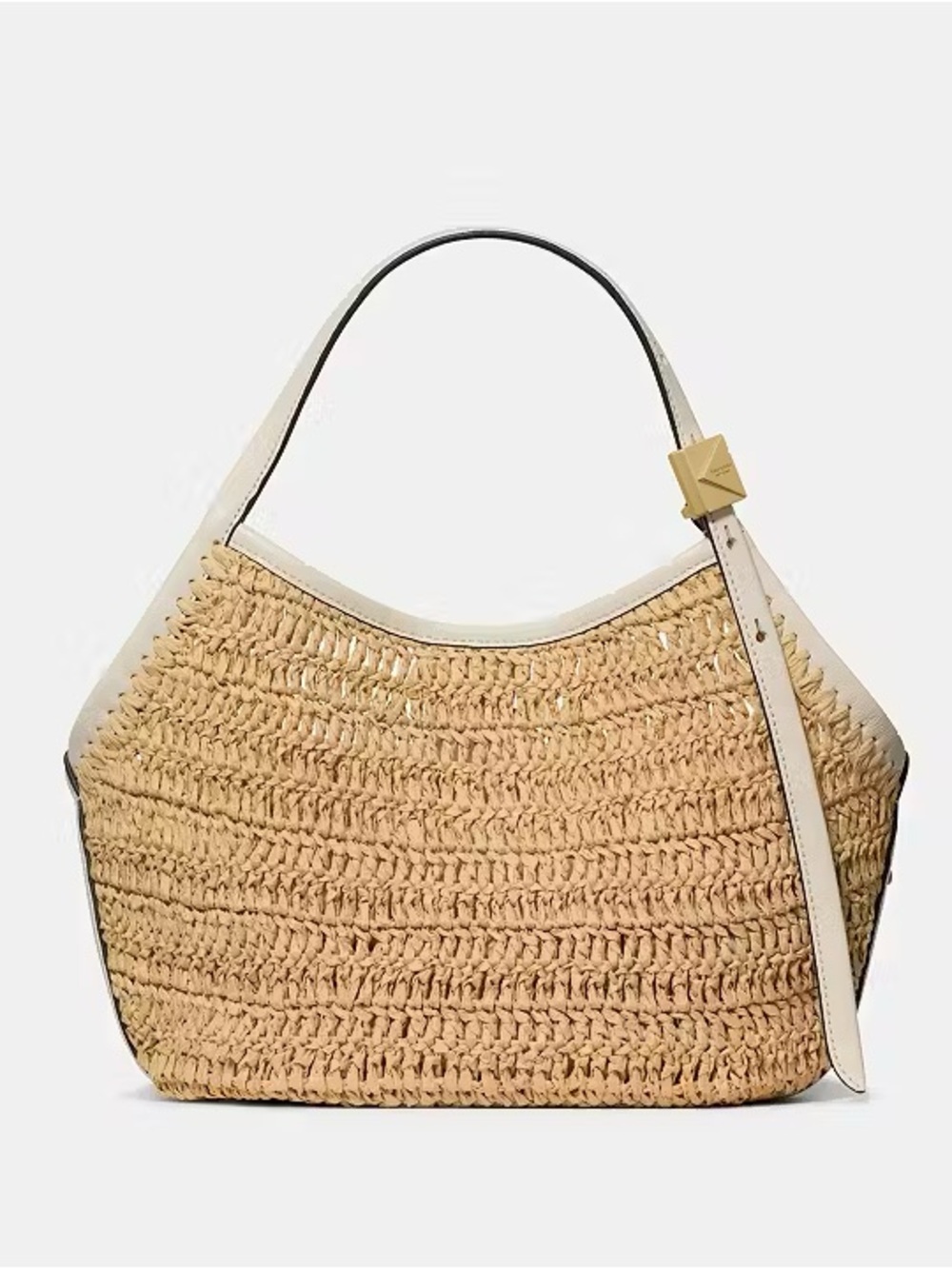 Kate Spade Deco Straw Small
Tulip Tote Bag Natural Cream